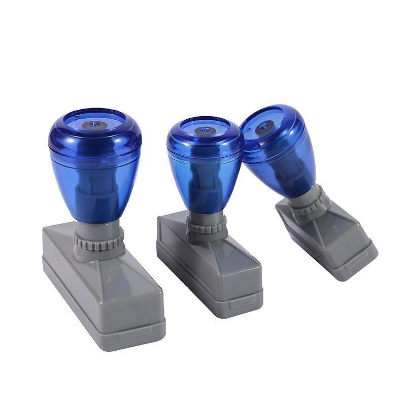 Factory Wholesale HA with 7mm Foam Atom Stamp Custom Rubber Teacher Flash Stamp Handle Ink Stationary