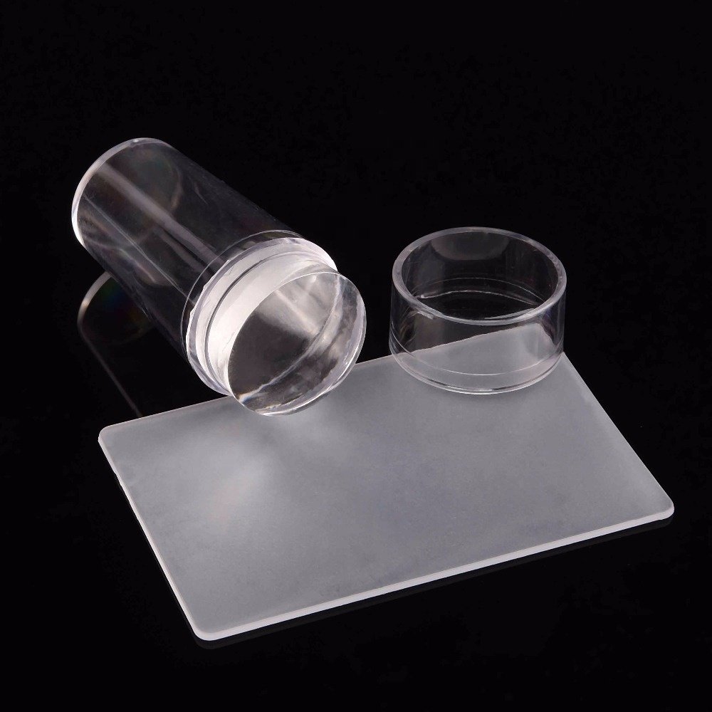 New Hot Selling 1set Nail Stamping Tool Nail Art Stamper Scraper Set