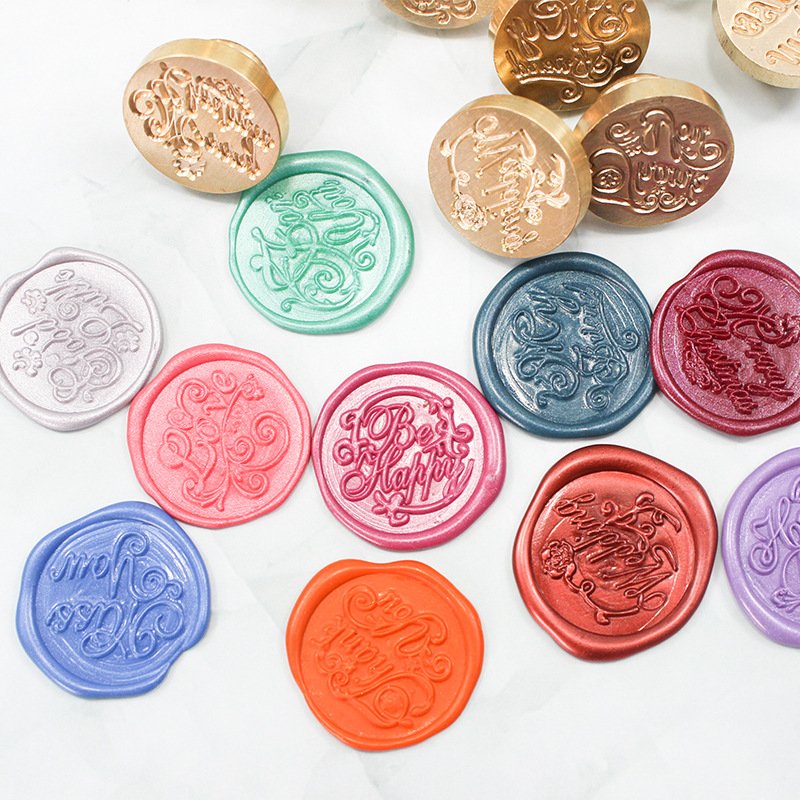China Manufacturer Personalized Brass Resin Door to door Shipping custom wax seal stamp Paper and Plastic for Decoration