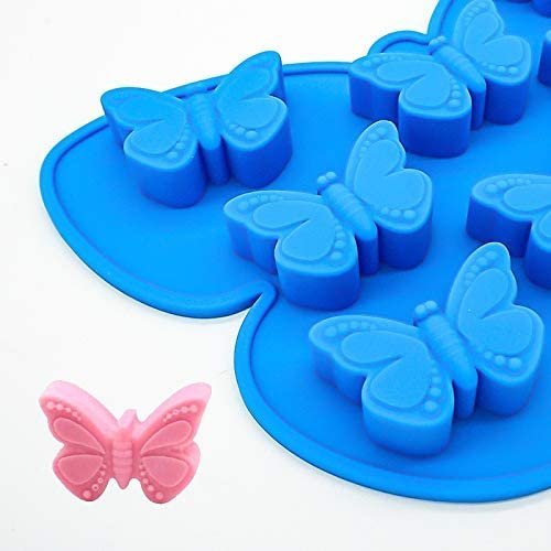 Silicone Factory Customized Soft Easy to Release Silicone Ice Cube Tray In Butterfly Shape DIY Scented Candle Baby Food Model