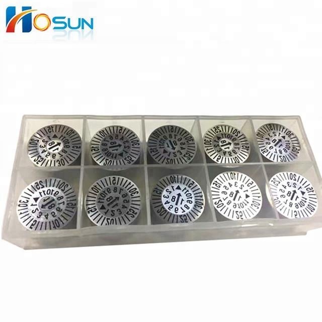 Manufacture mold date stamp components insert