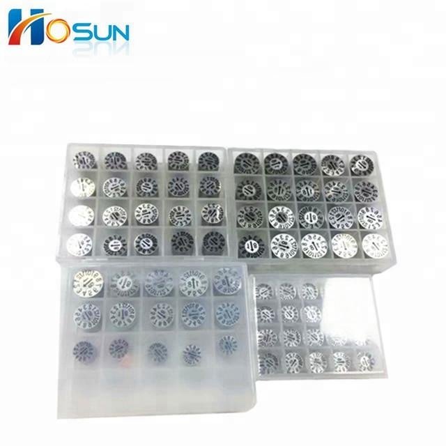 Manufacture mold date stamp components insert