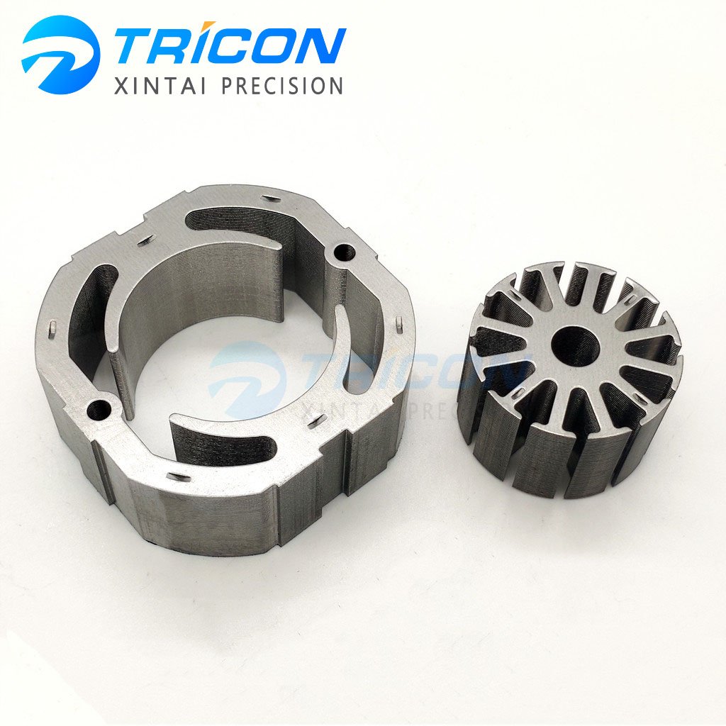 Manufacture of custom motor core parts laminated stamped steel wind turbine rotor and stator cores