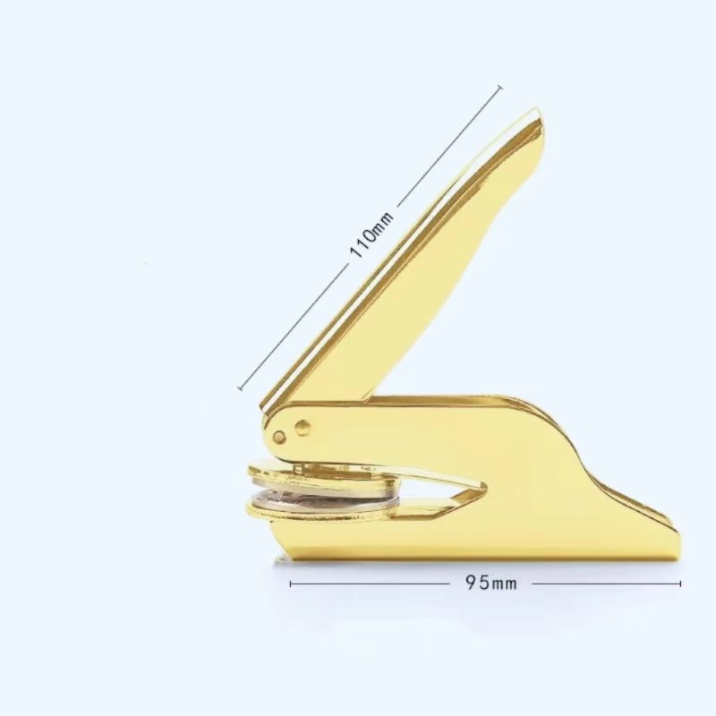 Paper Certificate Seal custom seal embosser gold dry seal stamp machine