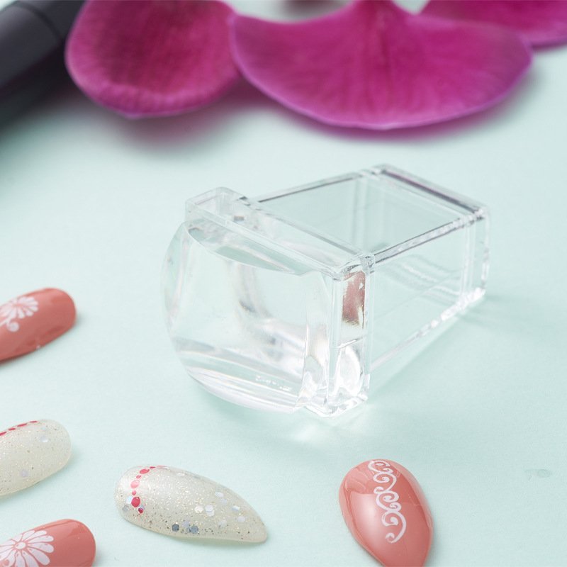 DIY Clear Silicone Stamp Nails Kit Transfer Art Silicon Nail Stamper