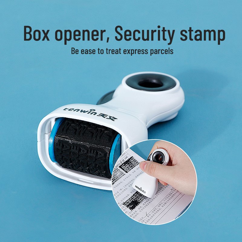 Tenwin 7605 Identity Theft Prevention Confidential Security Secure Stamp Roller Self-Inking