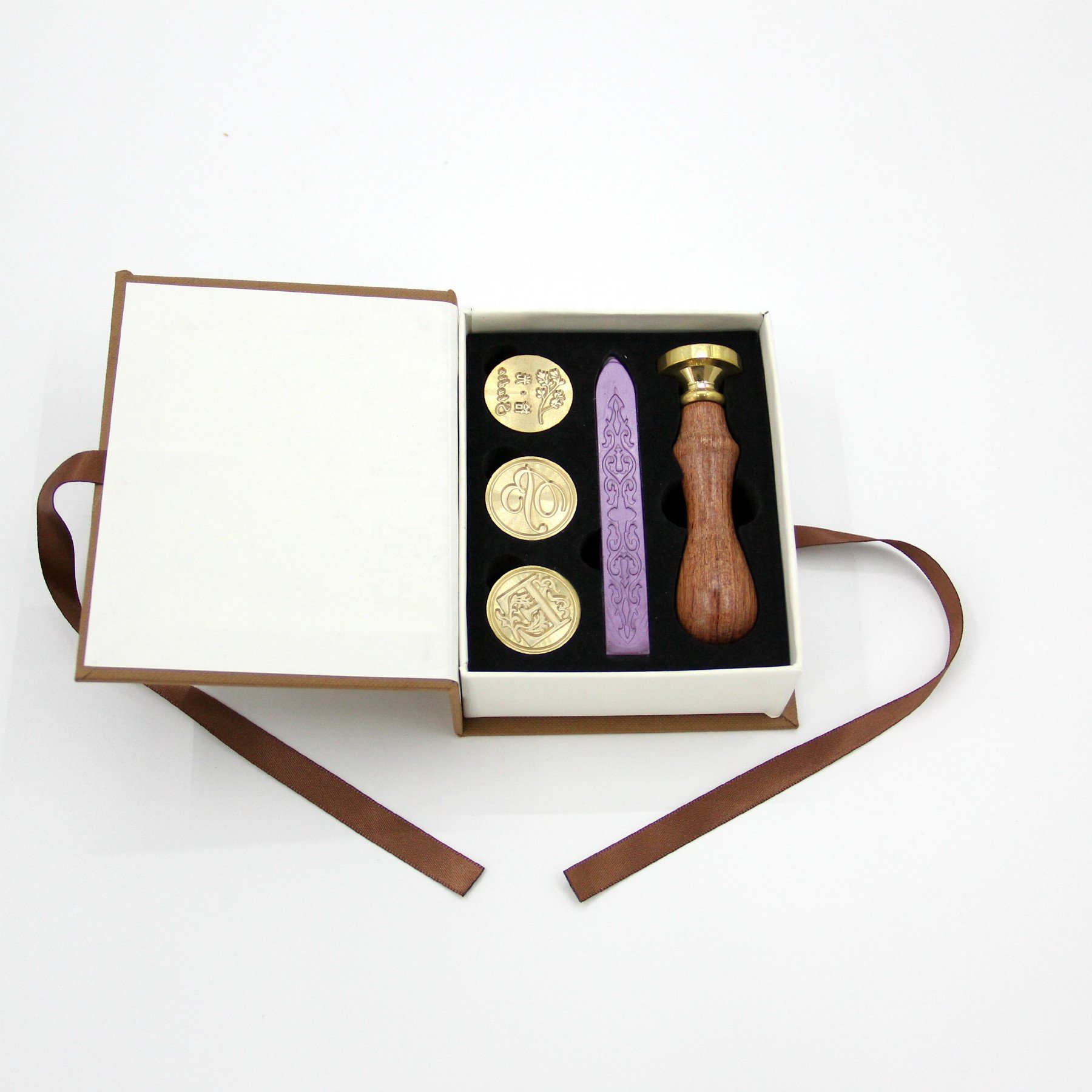 Classic cardboard wax seal stamp set with custom design and low MOQ