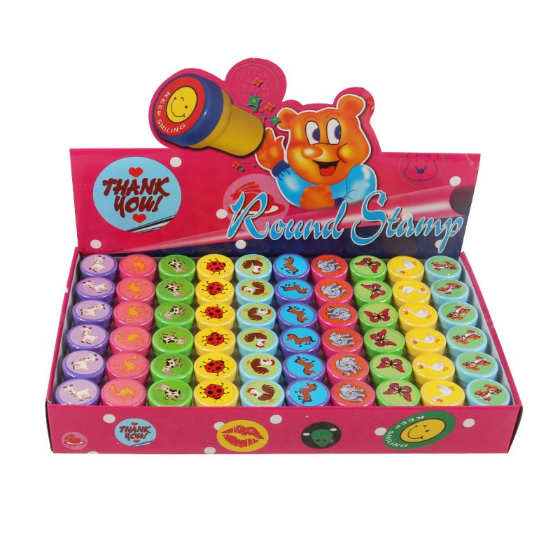 Popular personalized custom safe cute pre inked EVA kids toy stamp set