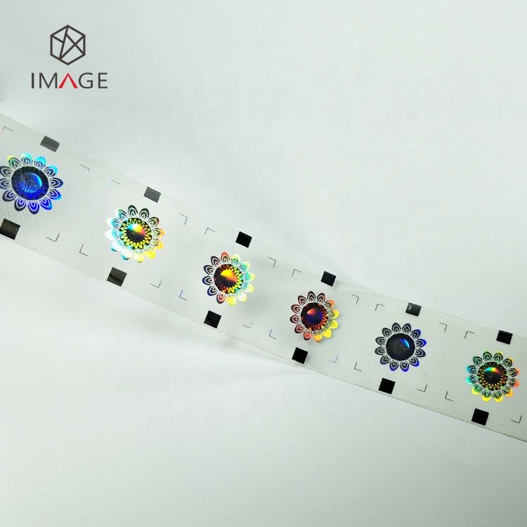 Registered Hot Press Hologram Hot Stamp Foil Sticker
