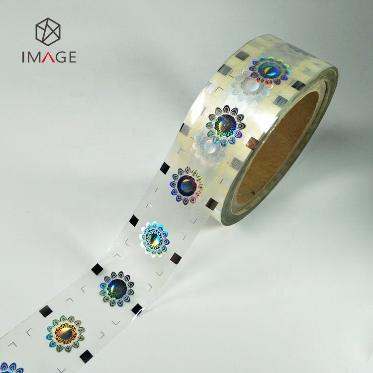 Registered Hot Press Hologram Hot Stamp Foil Sticker