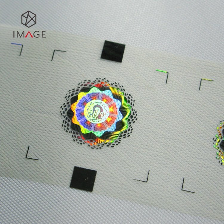 Registered Hot Press Hologram Hot Stamp Foil Sticker
