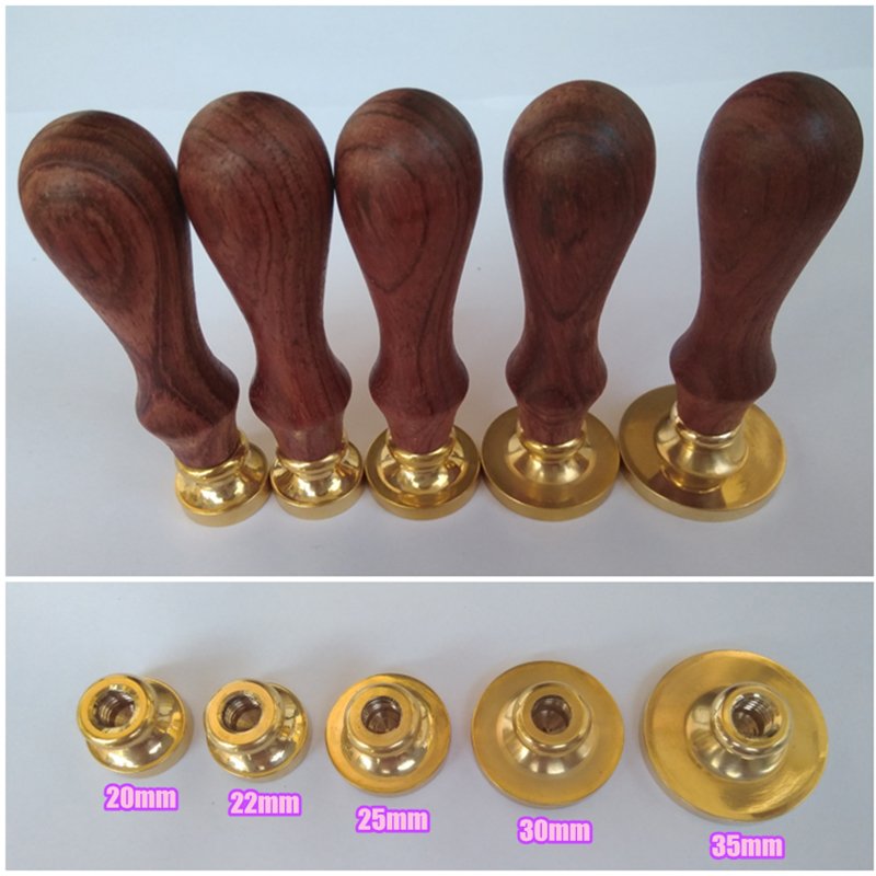 Custom Logo Wood Handle Stamp, Personalized Wax Seal Stamp