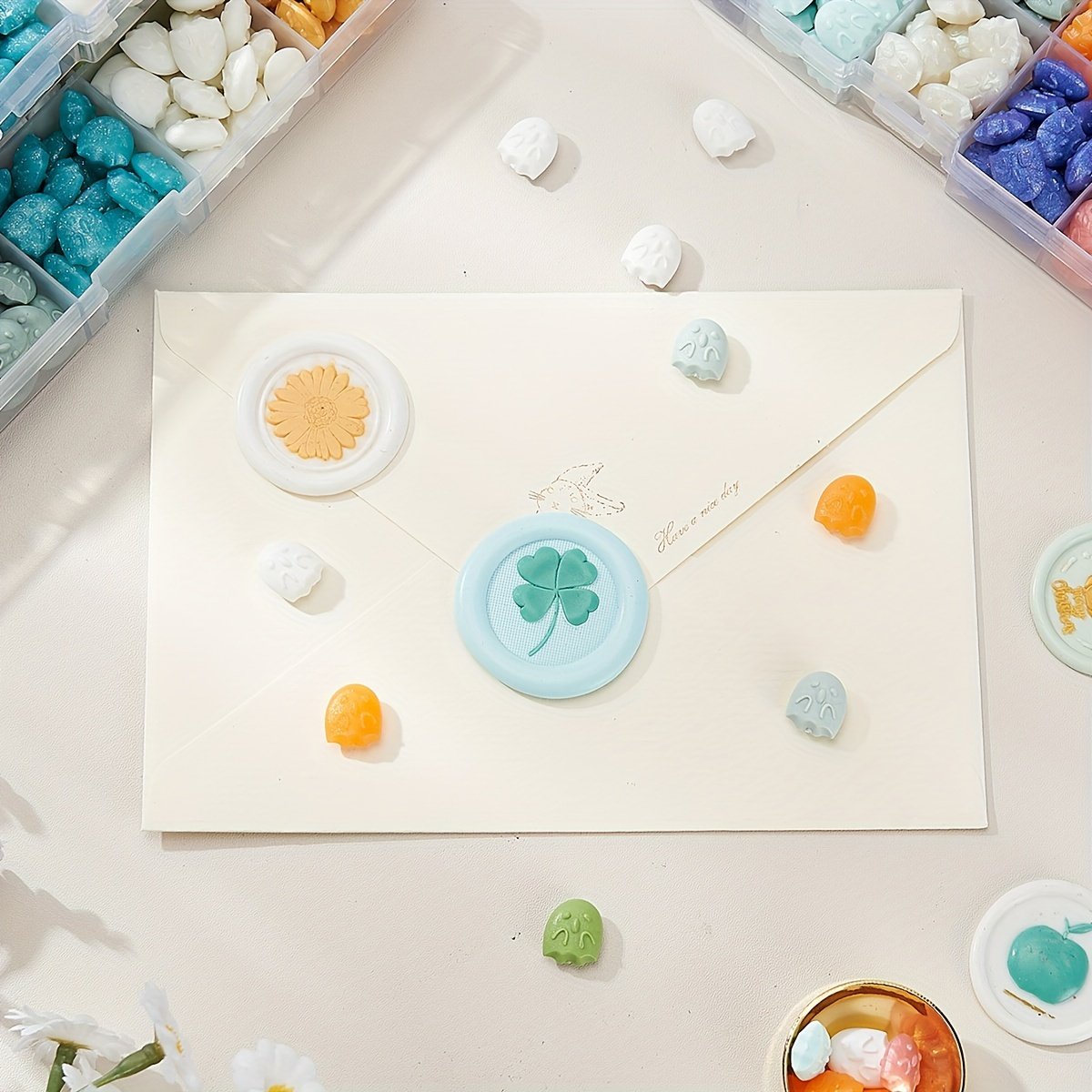 2024 Lacquer Wax Particle Set,Mixed Color Grid Box (10 grids,15 grids,24 grids)