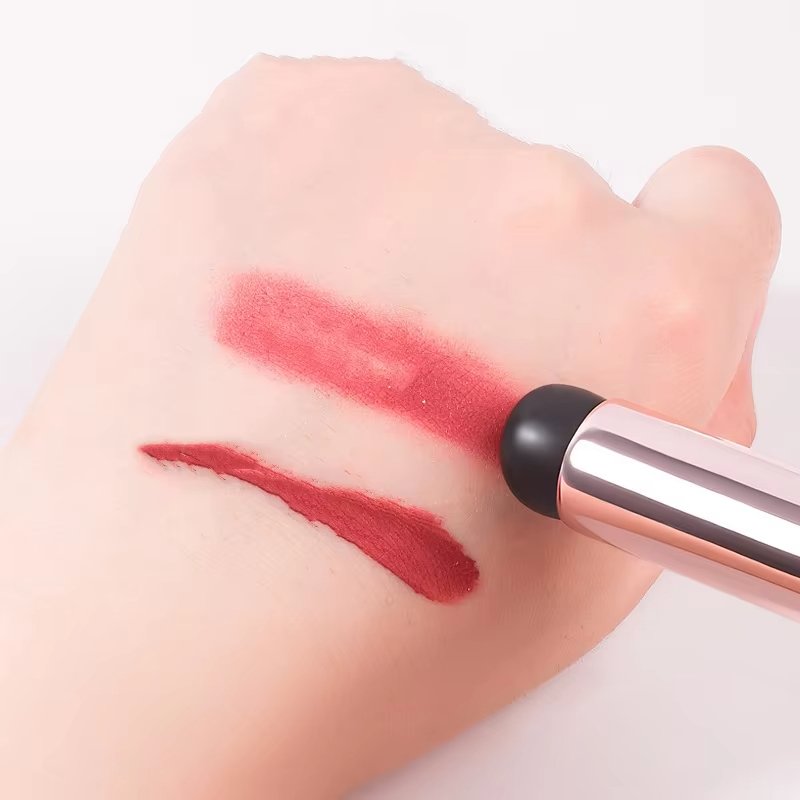 Qianya Custom Logo Crystal Handle Lip Dust Brush Eyeshadow Silicon Brush Lipstick Applicator Brushes Nail Stamper