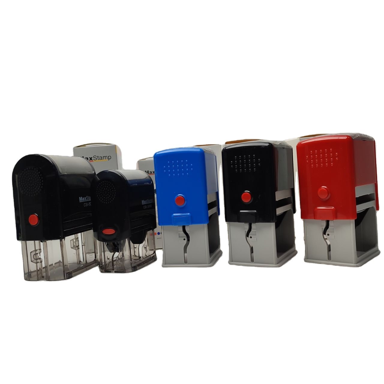 Laser Engraving Machine Custom Different Sizes Date Stamp Self Inking Rubber Stamps Inking with Rubber Pad