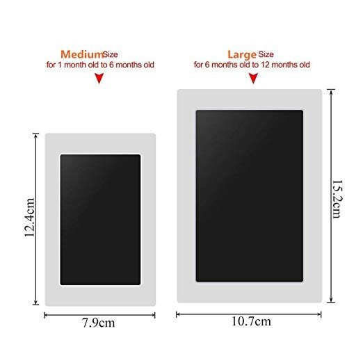 2023 best no mess inkless paw print pad baby foot print stamp pad