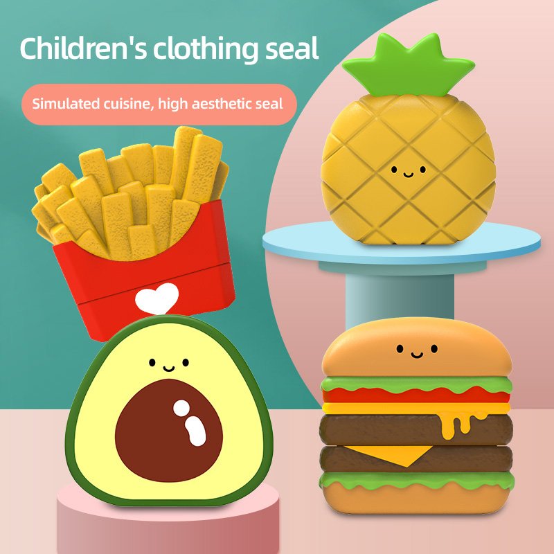 Children's Self-Inking Foam Stamp Cartoon Flash Design for DIY & Office Use Plastic & Rubber Ink Pad
