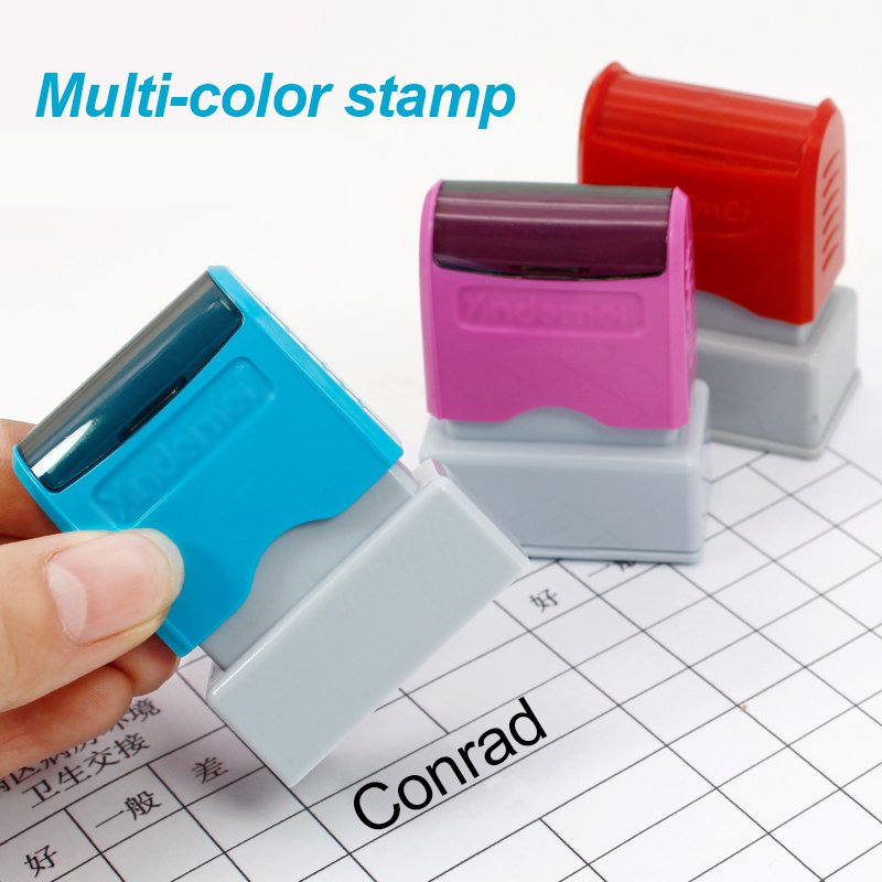 Business Stamp High Quality Custom Small or Big Size Rubber Stamp Personalized Logo Flash Office Stamp