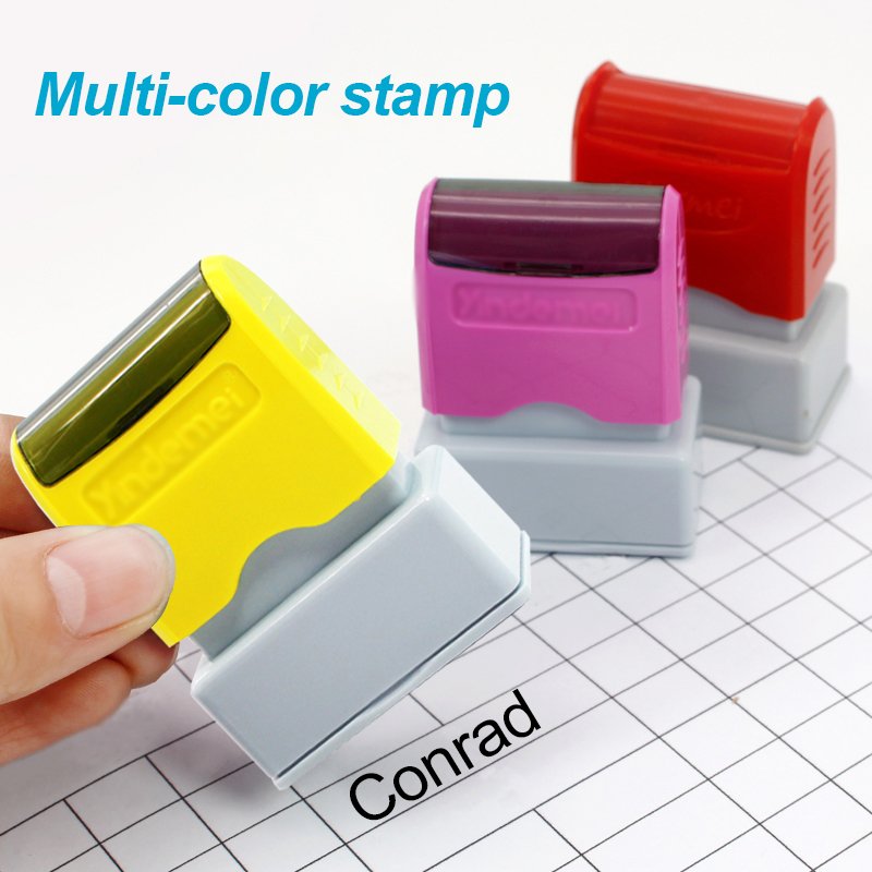 Business Stamp High Quality Custom Small or Big Size Rubber Stamp Personalized Logo Flash Office Stamp