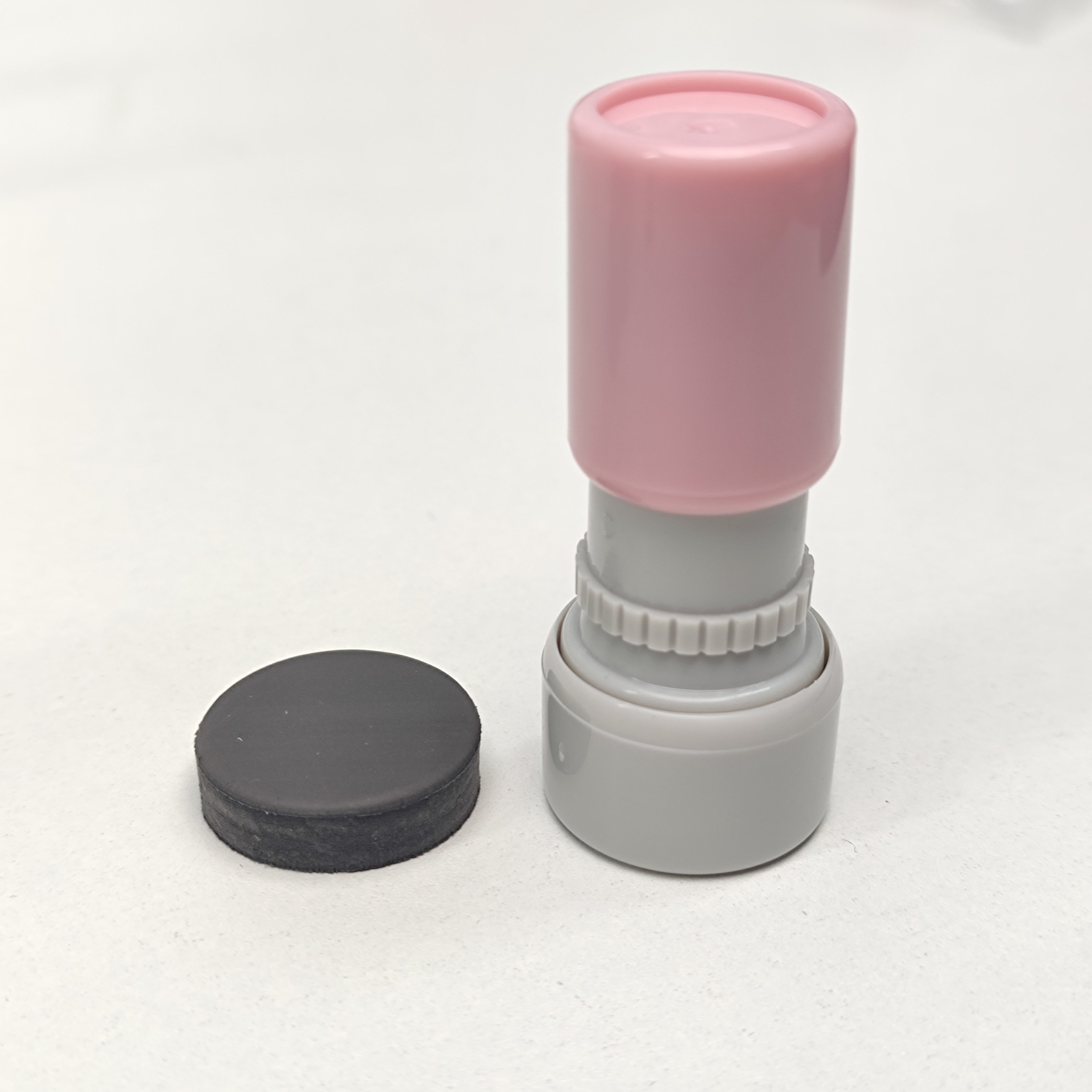 Small Round Pre Inked Stamps Plastic Flash Stamp Round 17mm