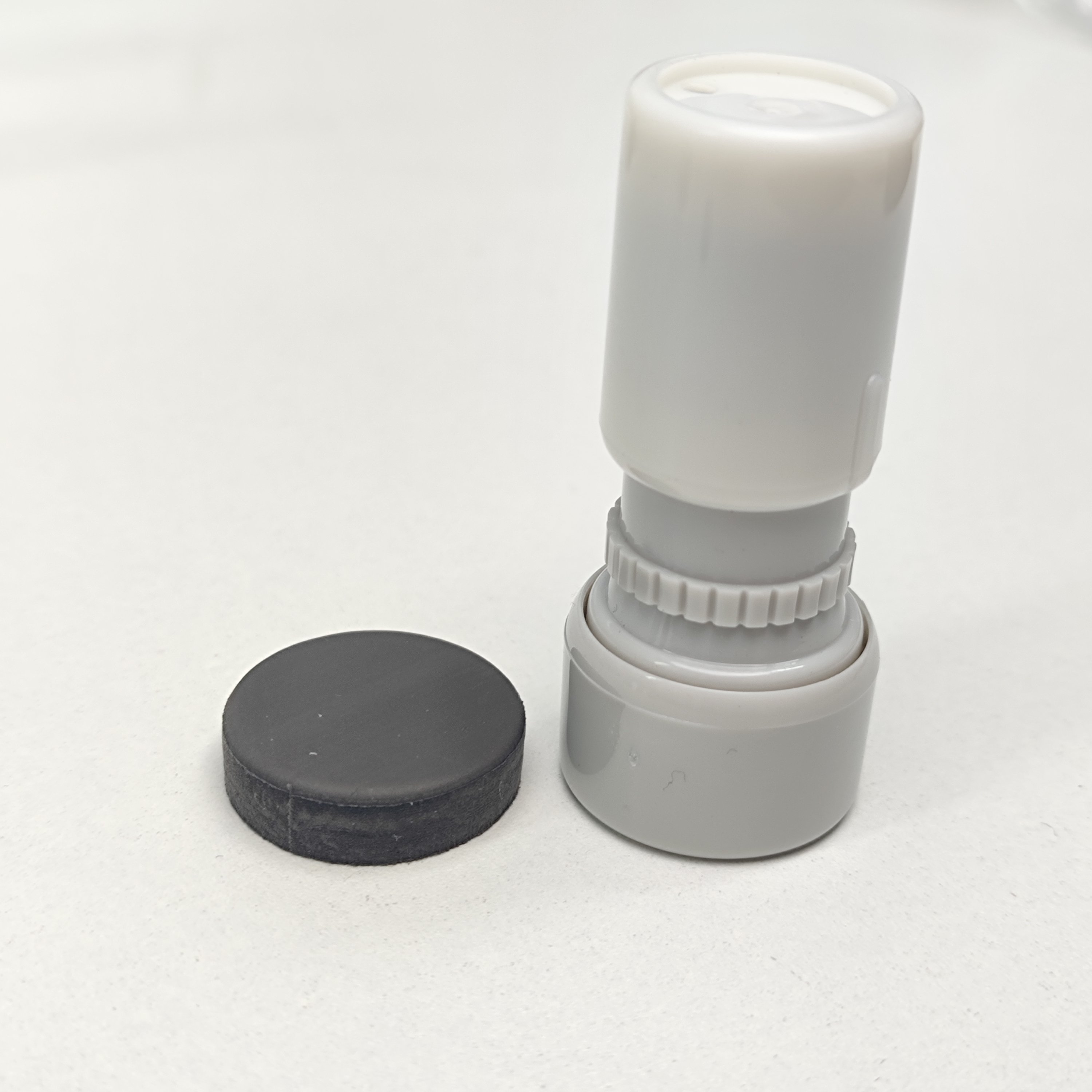 Small Round Pre Inked Stamps Plastic Flash Stamp Round 17mm
