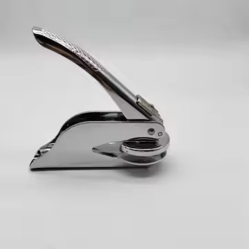 Customized logo embossed stamp made of 40mm zinc alloy or copper plate