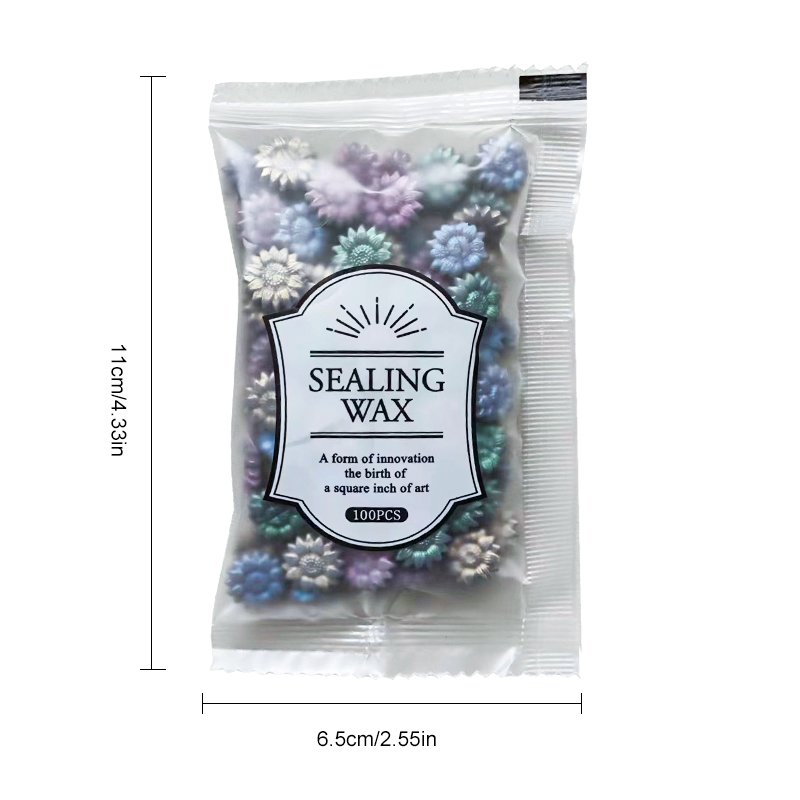 Flower shaped fire paint stamp seal wax bead wedding invitation envelope birthday gift wholesale manufacturer