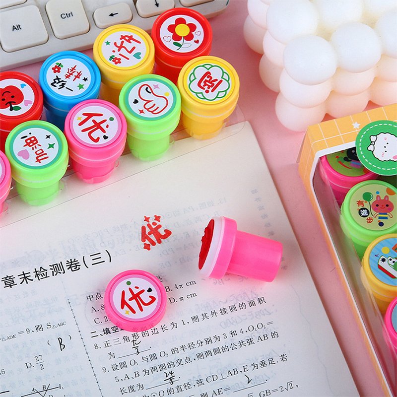 custom cute stamp logo personalized quick dry ink flash stamp