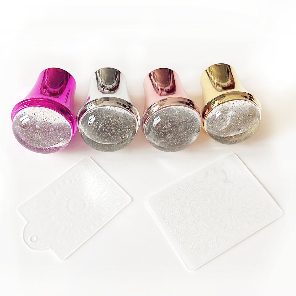 3.8cm Metal Silicone Nail Art Stamper Premium Quality Nail Stamp for Creative Designs