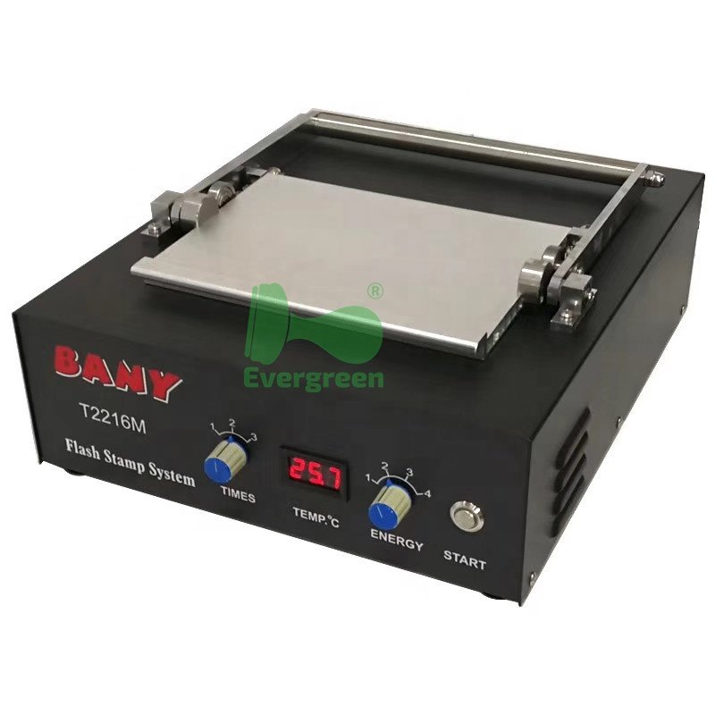 Large working area flash stamp machine, Pre inked stamp machine B2216M with temperature controller