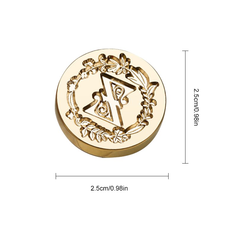 Wreath - Alphabet Stamp Series Envelope Postcard Wedding Invitation Letter Sealing Lacquer Seal DIY Manufacturer Wholesale