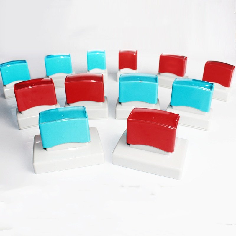 Flash Foam Stamps Large Rectangular Blue Flash Stamp Handles