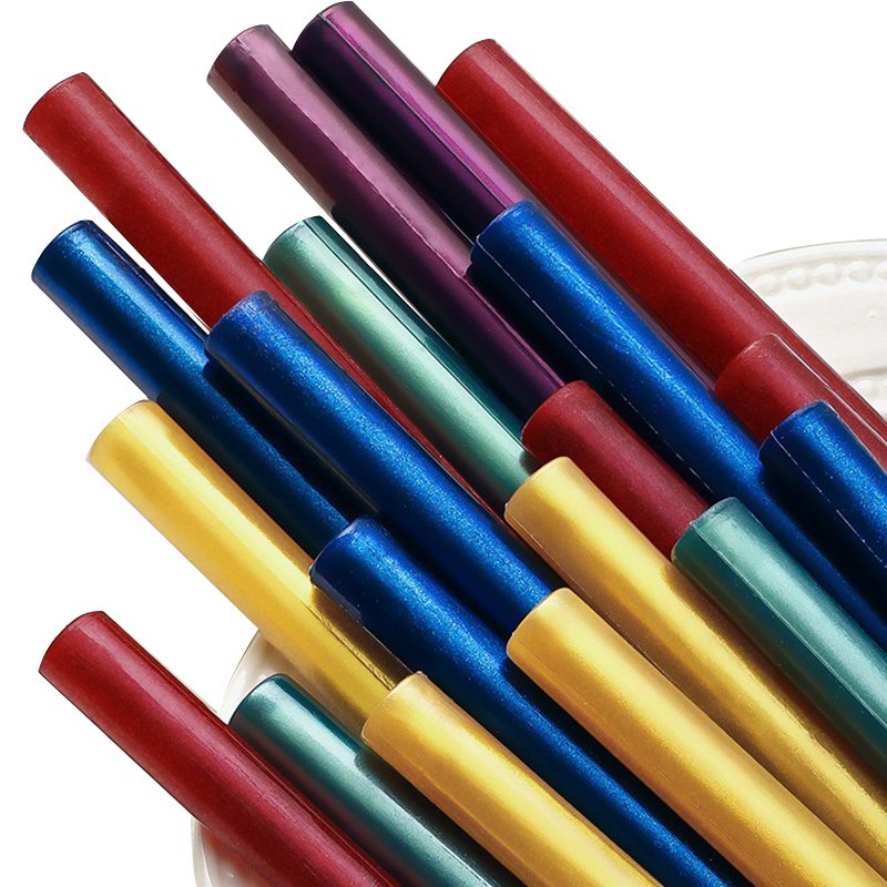 Aurora Ice Crystal Series Lacquer Wax Rod - Solid Brass Stamps Embossed Stamps Wax Beads Metal Head Manufacturer Wholesale