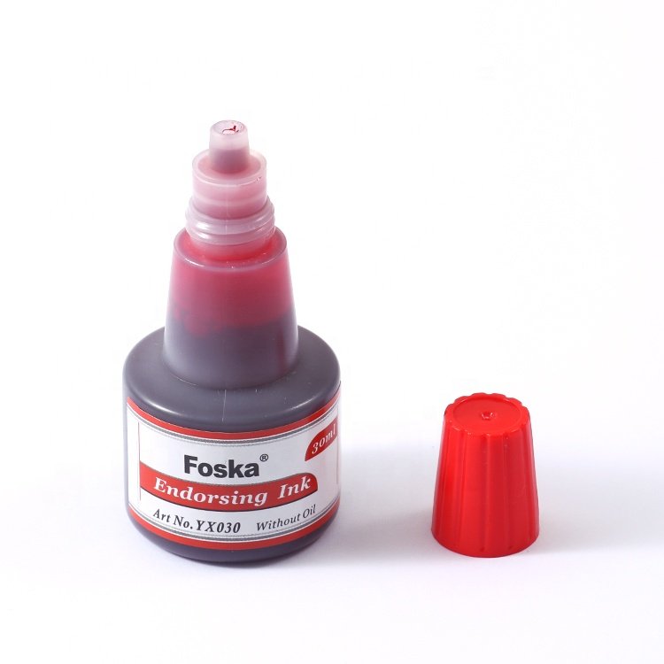 Foska Stamp Pad Ink 360pcs Conforms to EN71 Certification Brights Colors Endorsing Ink 30ml for Stamp Pad