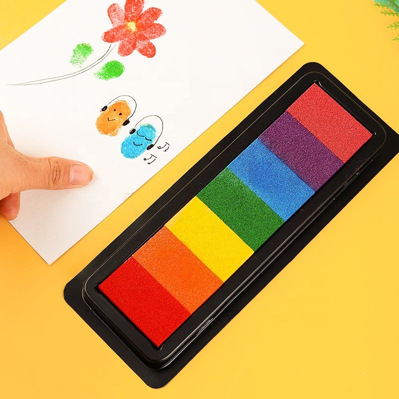 Craft Ink pad/Colorful Ink stamp pad/ Finger Inkpad set for DIY Painting