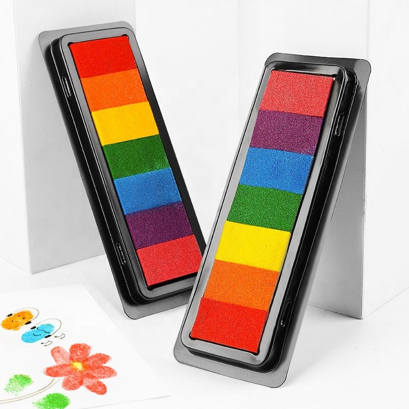 Craft Ink pad/Colorful Ink stamp pad/ Finger Inkpad set for DIY Painting
