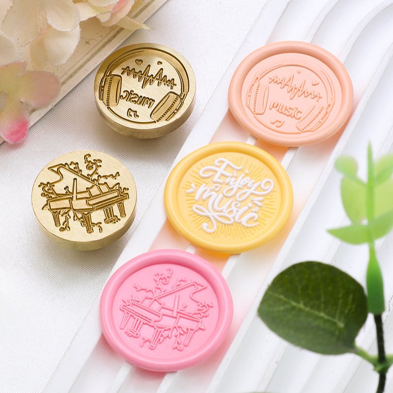Hot Sells Music Series Musical notes Instruments Player Wax Seal Stamp Head