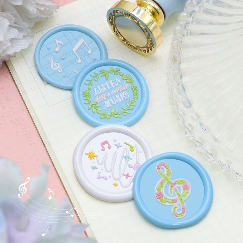 Hot Sells Music Series Musical notes Instruments Player Wax Seal Stamp Head