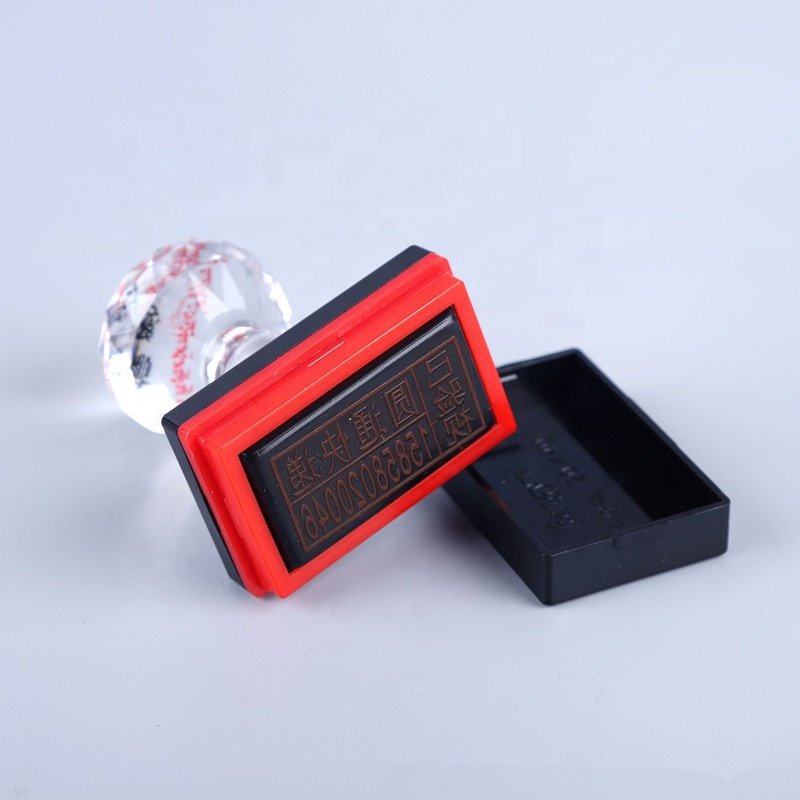 custom plastic Photosensitive Seal self inking stamp for school and office