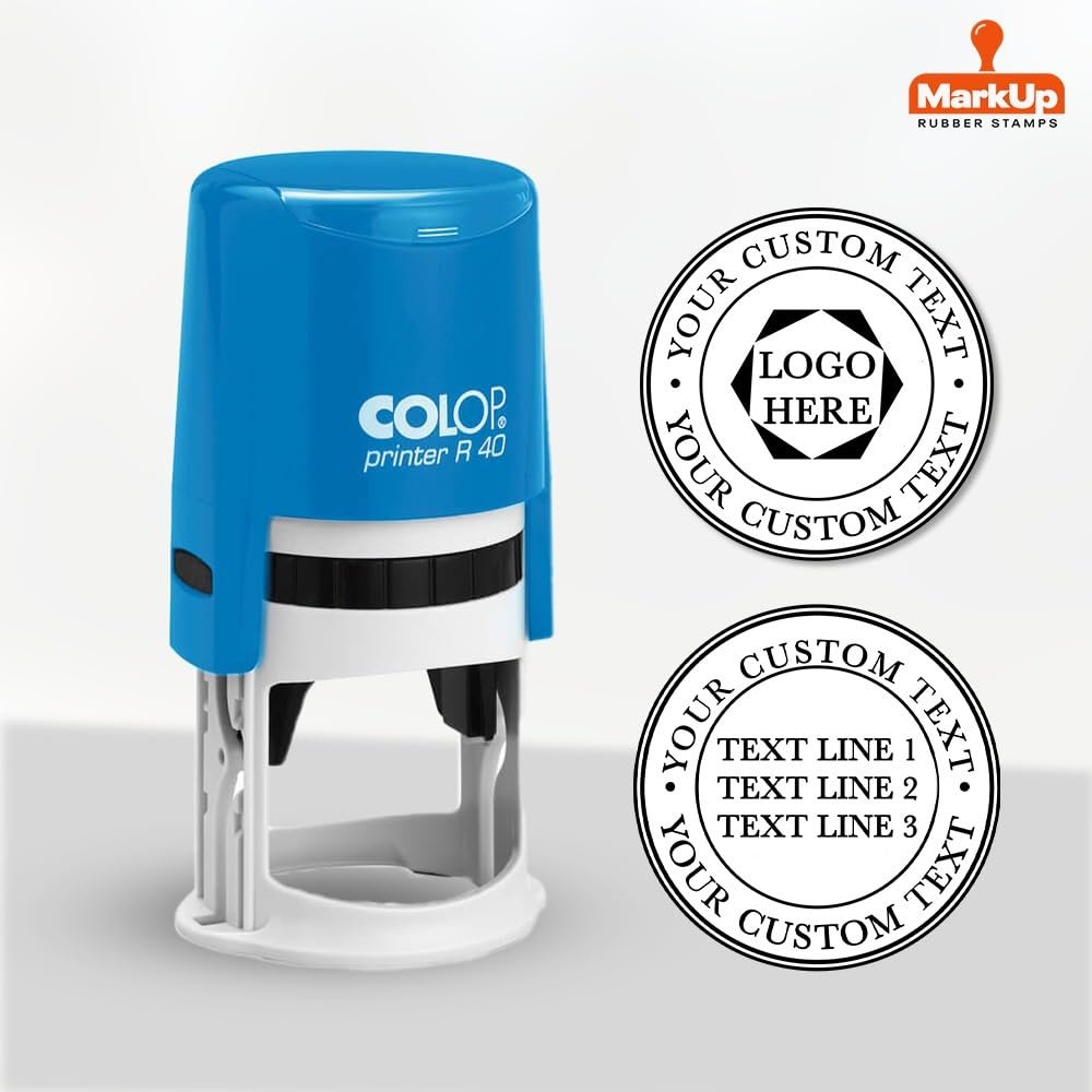 R40 Dater round Stamp with Dater Colop Self Inking Stamp Printer Dater R 40 with Your Customized Matter
