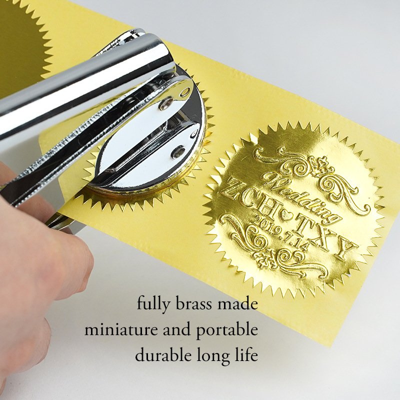 High quality custom design embossing stamp notary common seal for office use