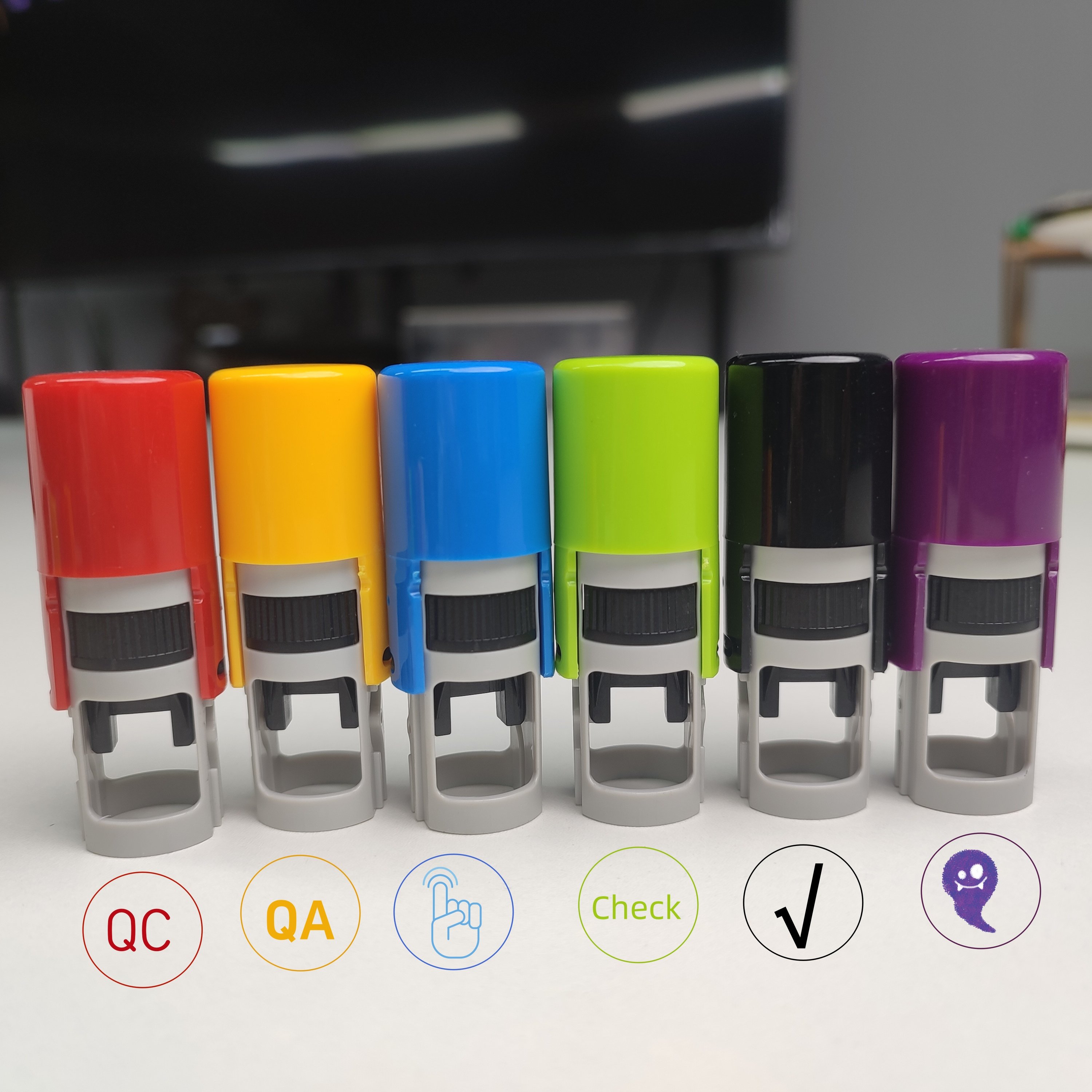 High Quality Automatic Stamp Custom Logo Office Teacher Self inking Stamp Personalized Self Inking Rubber Stamp
