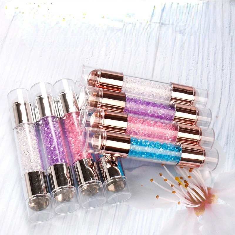 2024 New Trend French Nail Stencil Template Double-headed Manicuring Kits Nail Art Stamping Tool Set