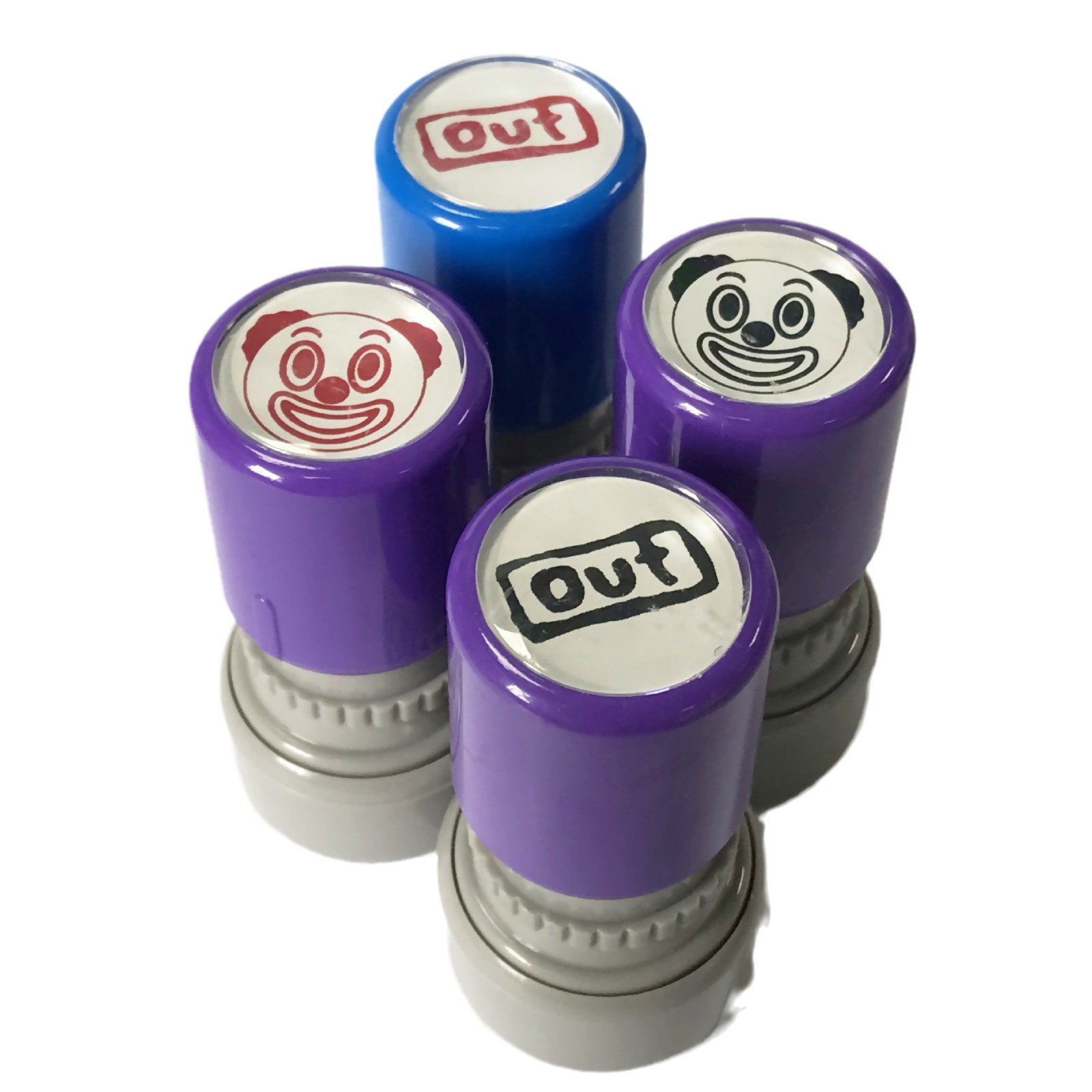 Hot sale mini children toy stamp flash stamp plastic photosensitive toy stamp flash oem patterns