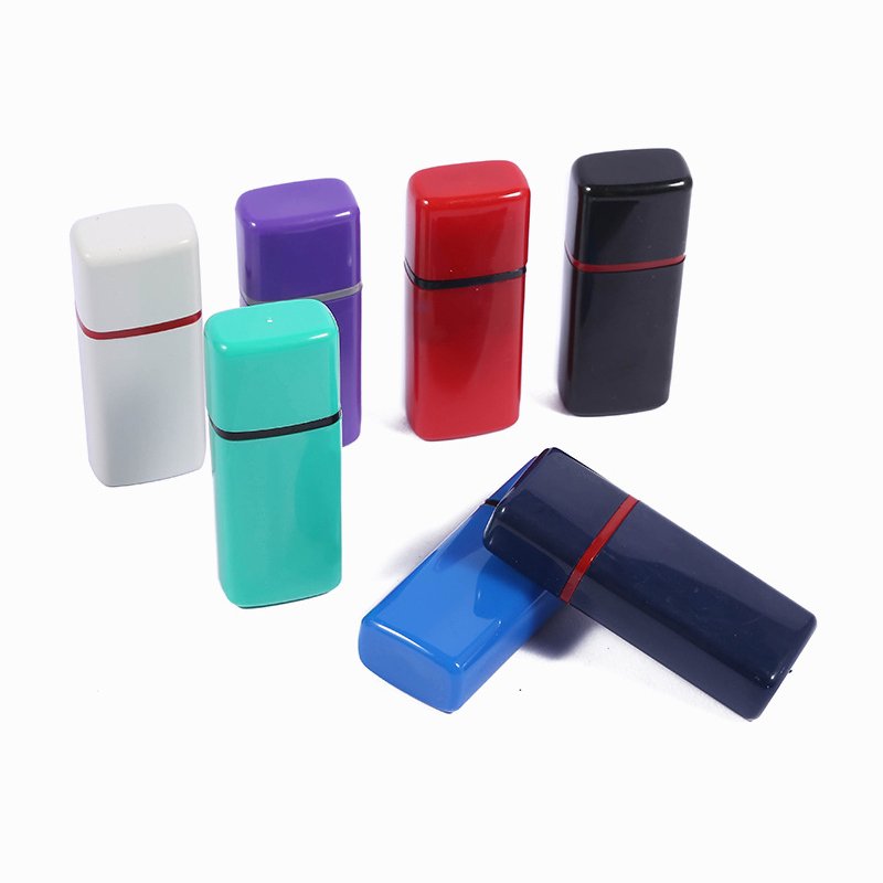 Hot Sale 15x6mm Atomic Color Shell Stamp Rubber Flash Stamps with 7mm Flash Pad and Spring