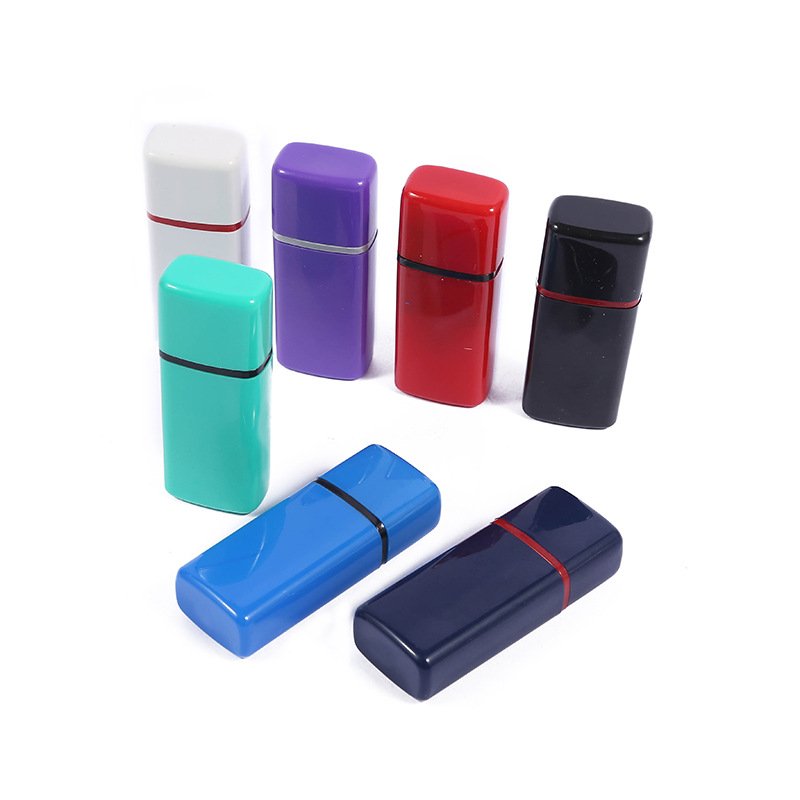Hot Sale 15x6mm Atomic Color Shell Stamp Rubber Flash Stamps with 7mm Flash Pad and Spring