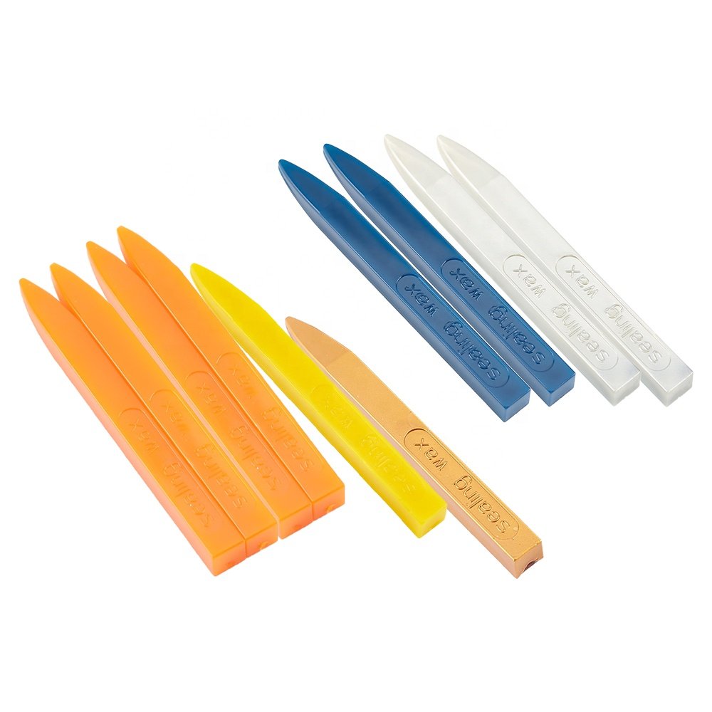 Colorful hard porcelain stamp sealing wax sticks 10 colors