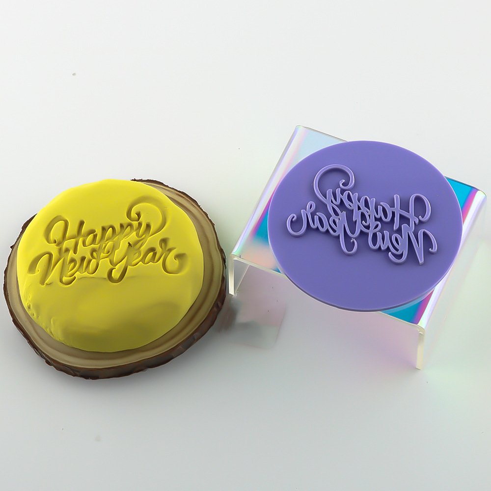 Xmas New Year Biscuit Cutter Stamp Cupcake Fondant Decoration Merry Christmas Cookies Fudge Embosser