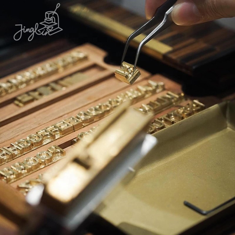 Hot Stamping Brass Mold Live Letters Printing Stamper CNC Engraving 0-9 Number A-Z Letters Alphabet Symbol Character Seal Stamp