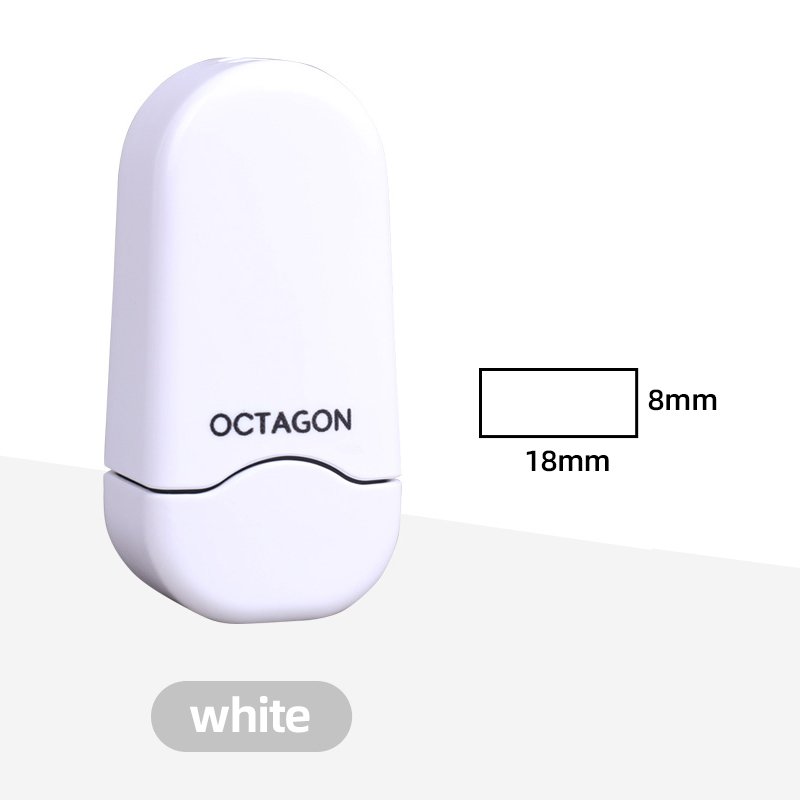 oy0818 Rectangular glitter stamp Self-Inking Stamp Circular Imprint Plastic Ink Pad for Office Use